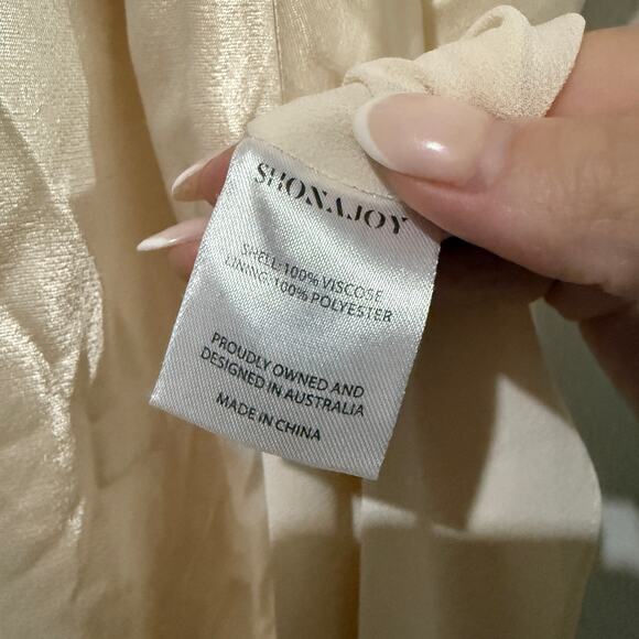 Shona Joy La Lune Asymmetrical Bias Cowl Midi Dress - Picture 4 of 7